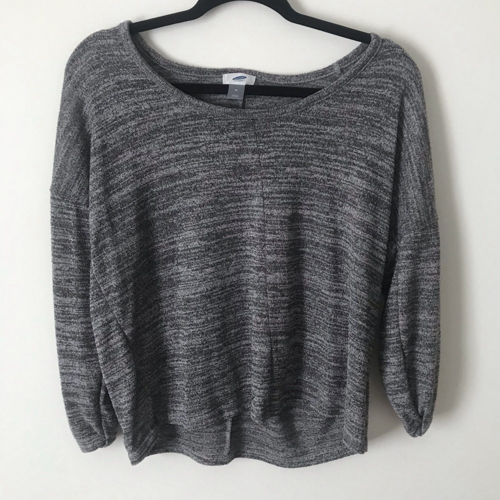 Grey Striped Sweater